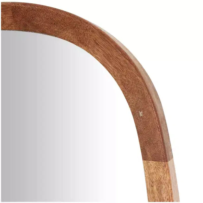 Miroir mural simple en bois avec bords arrondis Design moderne Cadre en MDF