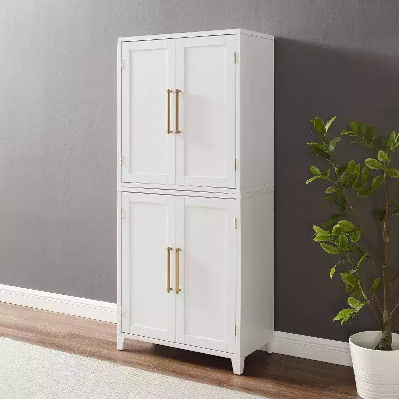 Armoire de rangement de cuisine blanche
