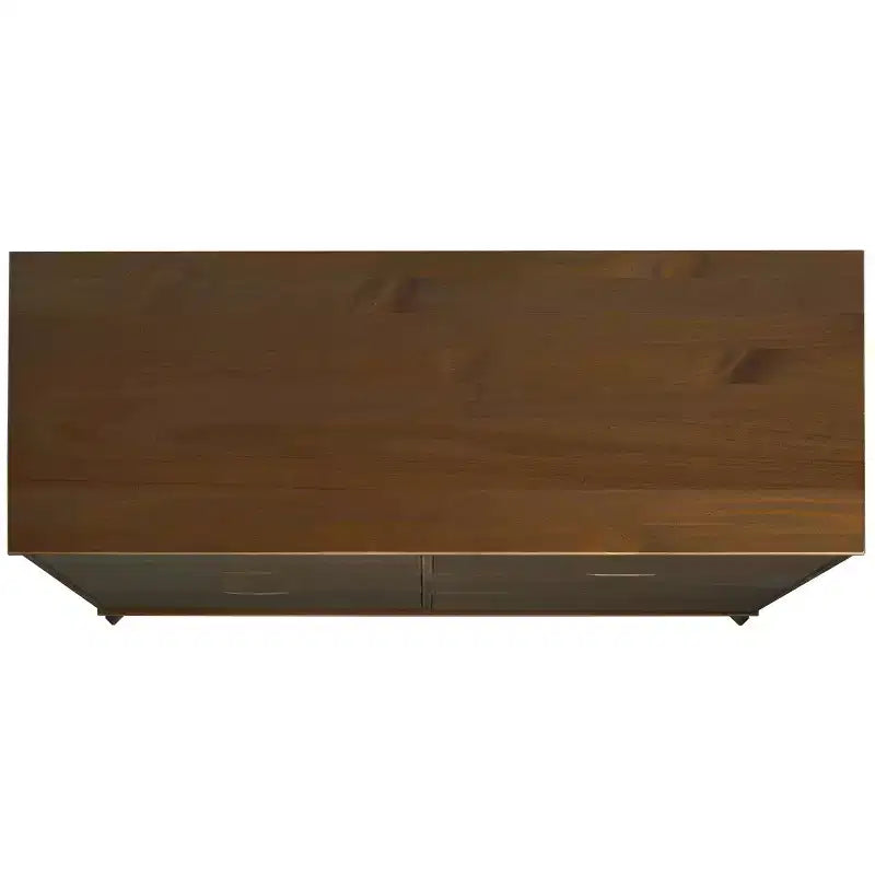 Commode à 6 tiroirs en noyer, bois massif, style Mid-Century Modern : Rangement de chambre