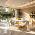 Table à manger moderne pour 6-8 personnes