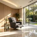 Fauteuil inclinable à dossier basculant tissé