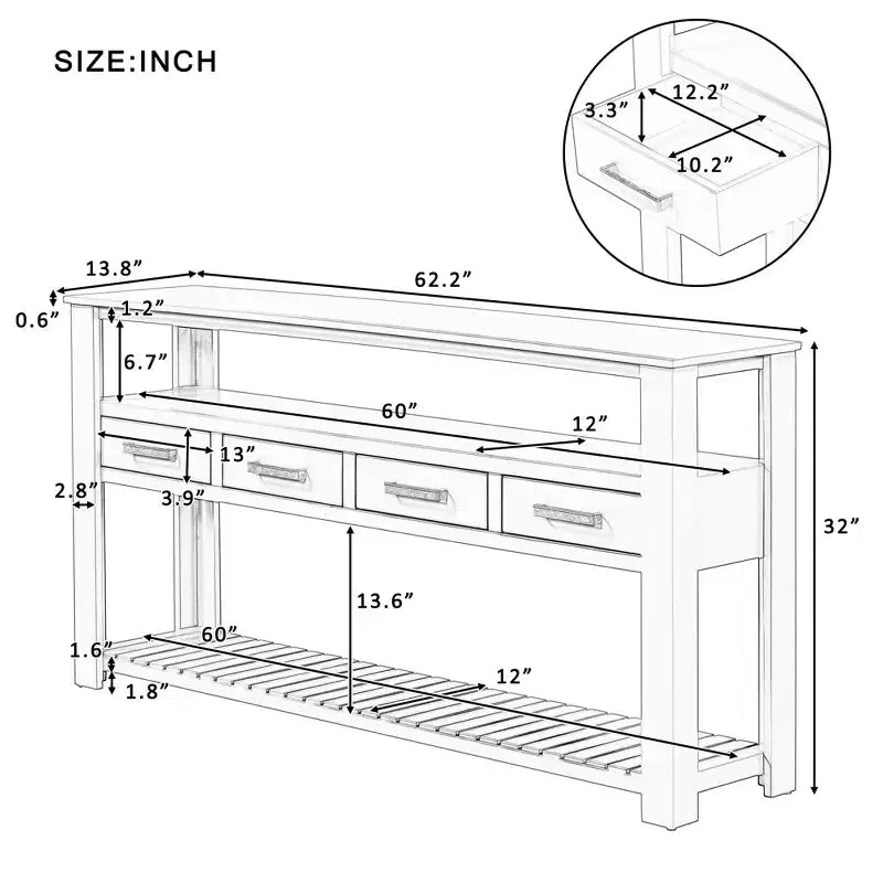 Console moderne / Table d'appoint pour salon
