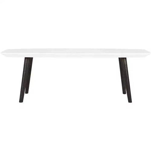 Josiah Coffee Table - White/Dark Brown - Safavieh