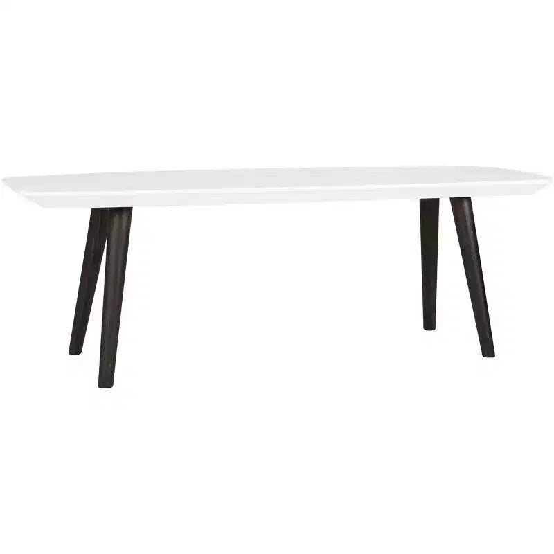 Table basse - Blanc/Brun foncé