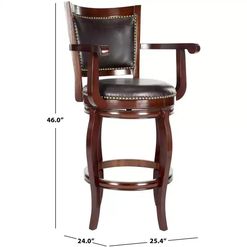 Tabouret de bar avec décorations à rivets