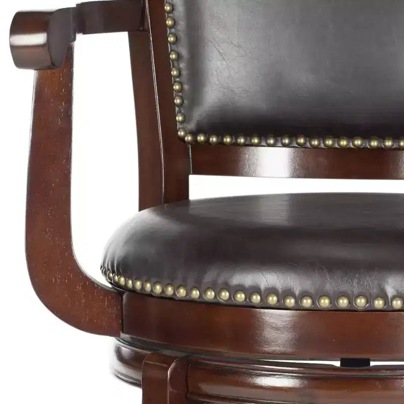 Tabouret de bar avec décorations à rivets