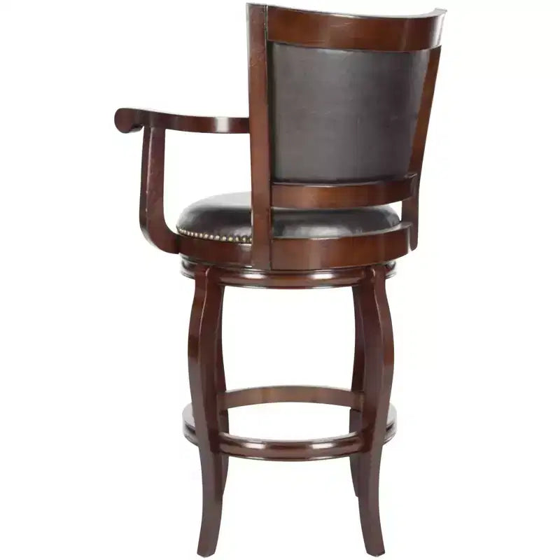 Tabouret de bar avec décorations à rivets