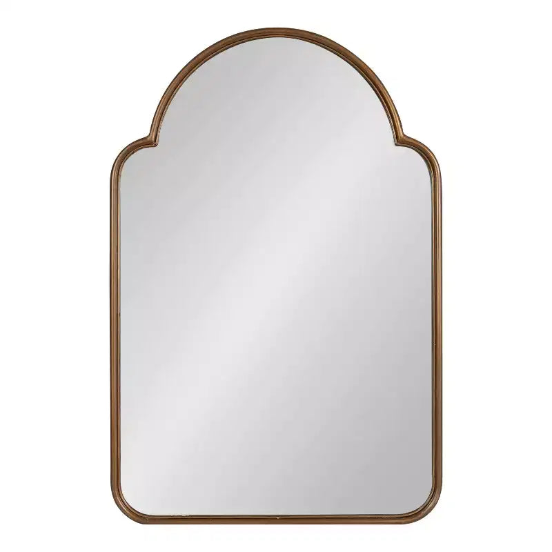 Miroir arche en métal doré