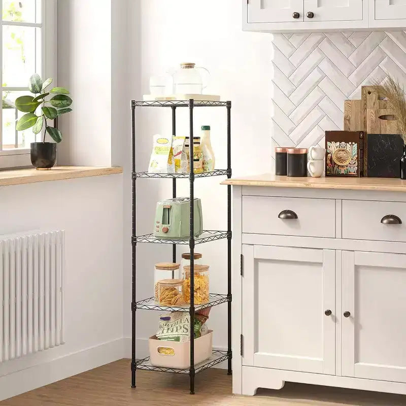 Étagère métallique à 5 niveaux pour cuisine