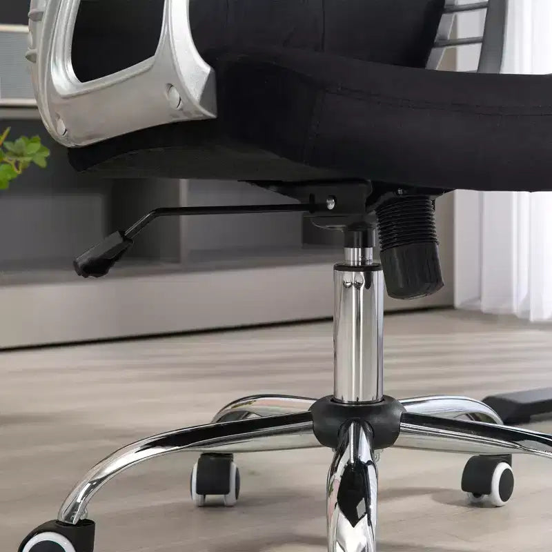 Chaise de bureau à domicile en velours avec capitonnage et boutons