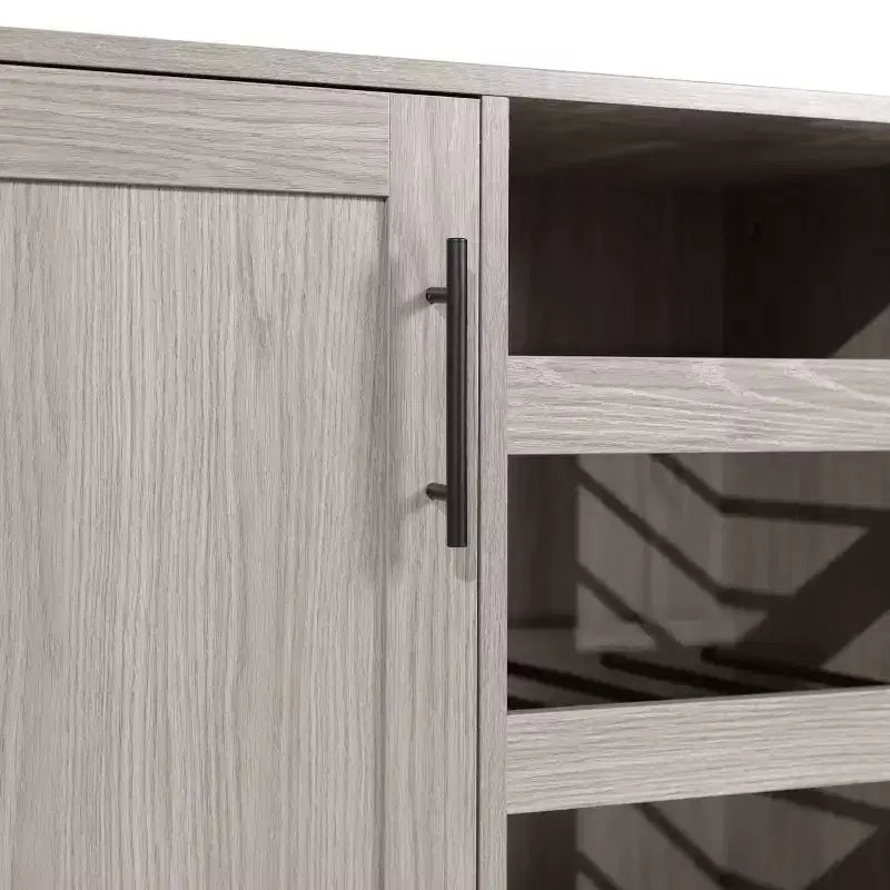 Meuble Bar et Buffet Classique avec Meuble Bas à Porte Unique Style Shaker