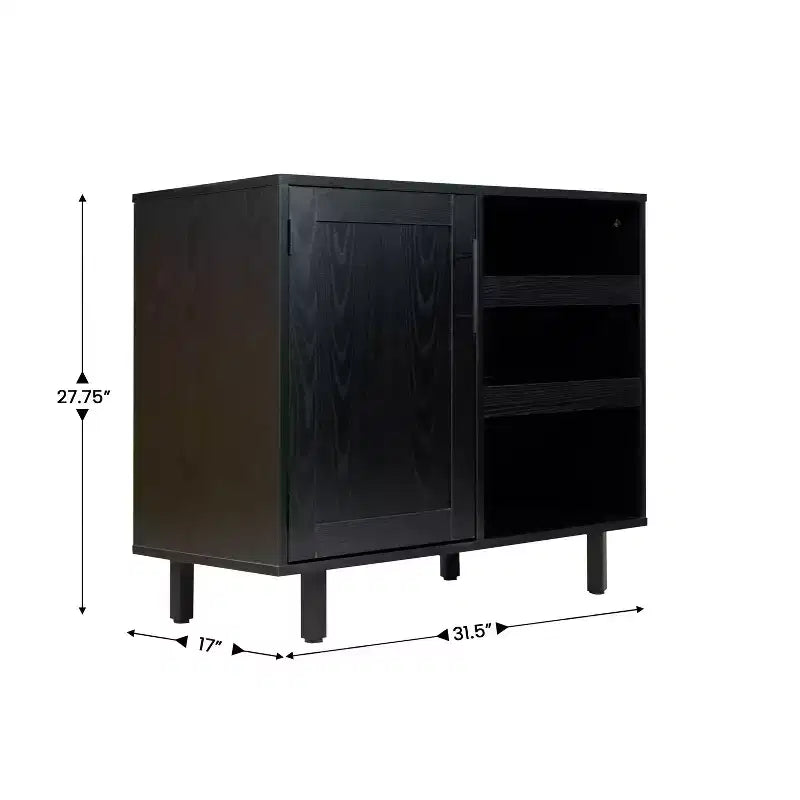 Meuble Bar et Buffet Classique avec Meuble Bas à Porte Unique Style Shaker