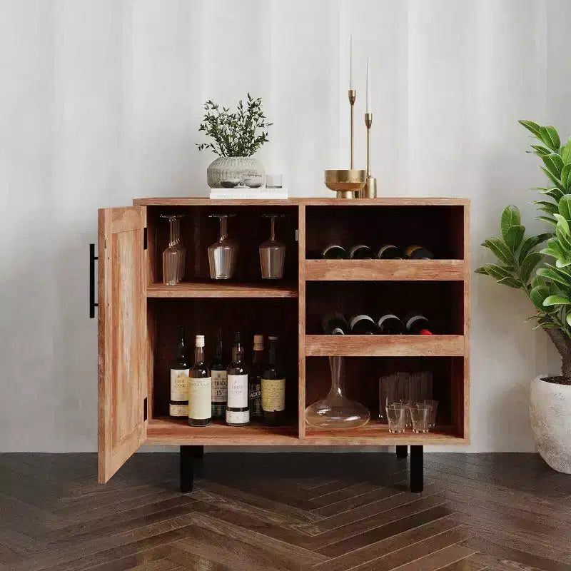 Meuble Bar et Buffet Classique avec Meuble Bas à Porte Unique Style Shaker