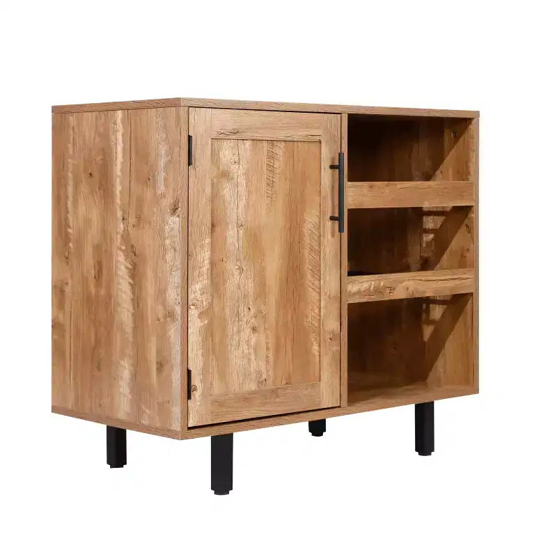 Meuble Bar et Buffet Classique avec Meuble Bas à Porte Unique Style Shaker