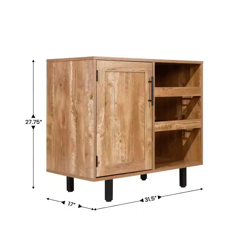 Meuble Bar et Buffet Classique avec Meuble Bas à Porte Unique Style Shaker