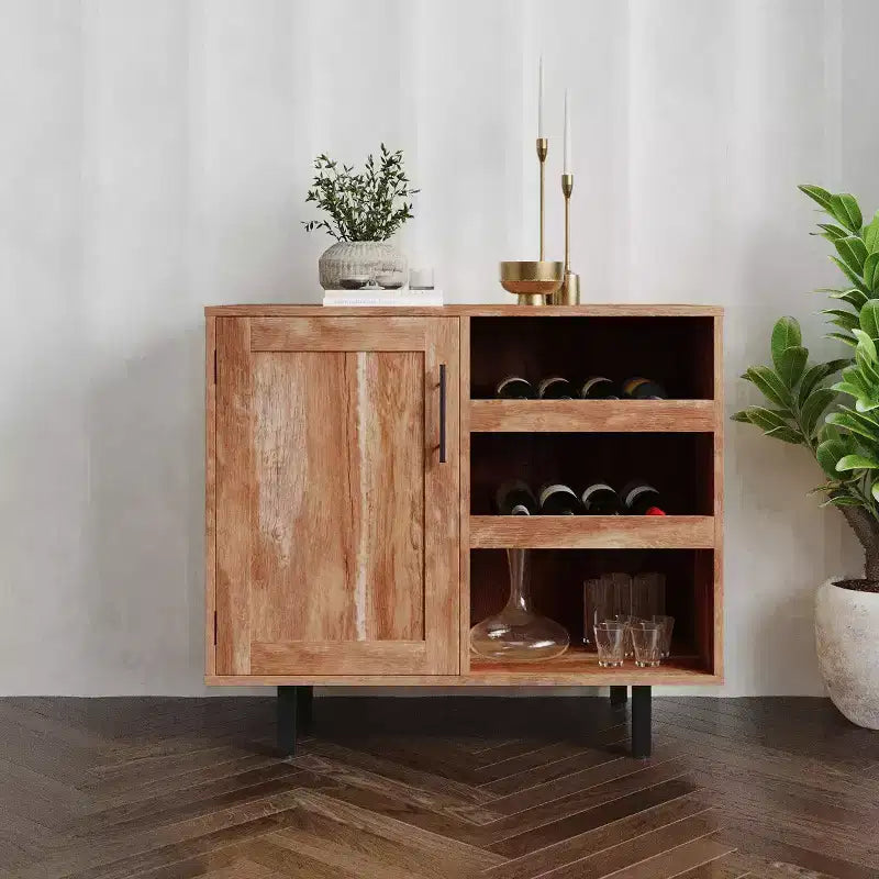 Meuble Bar et Buffet Classique avec Meuble Bas à Porte Unique Style Shaker