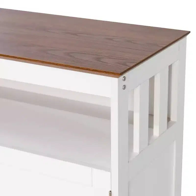 Buffet et vaisselier avec armoire de rangement et étagère supérieure