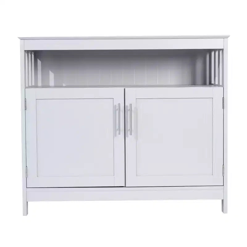 Buffet et vaisselier avec armoire de rangement et étagère supérieure