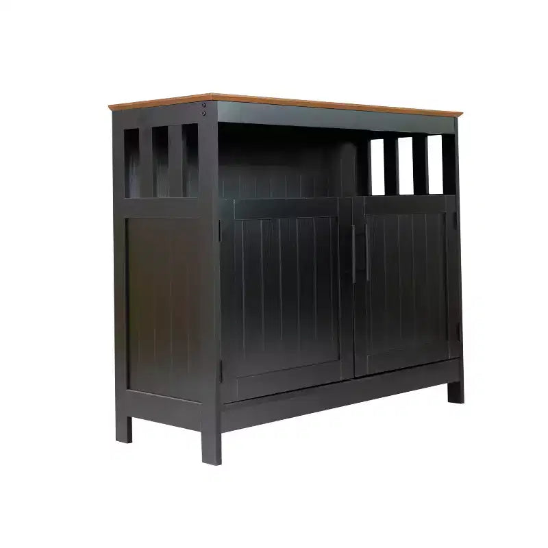 Buffet et vaisselier avec armoire de rangement et étagère supérieure