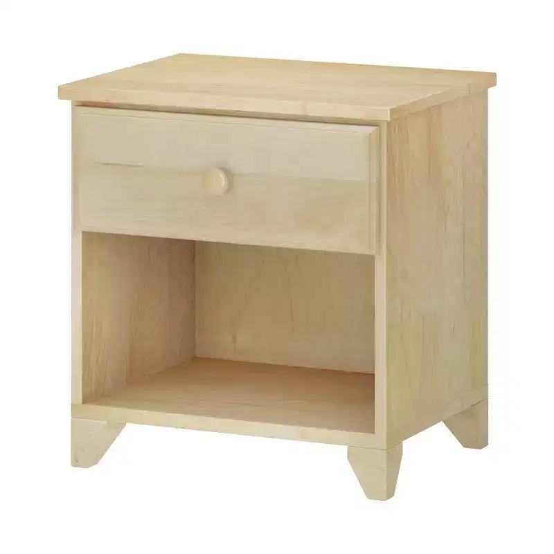 Table de chevet classique en bois avec 1 tiroir, pour enfant / Table d'appoint / Petite table de chevet
