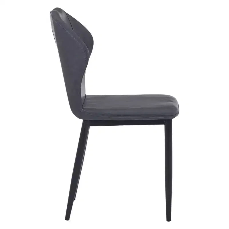 Chaise de salle à manger moderne capitonnée en tissu - Chaise d'appoint ergonomique