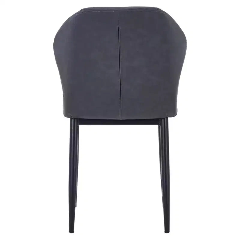 Chaise de salle à manger moderne capitonnée en tissu - Chaise d'appoint ergonomique