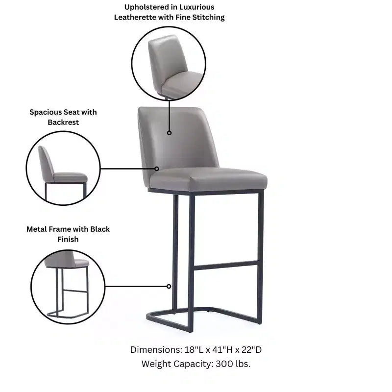Confort Lot de 2 tabourets de bar