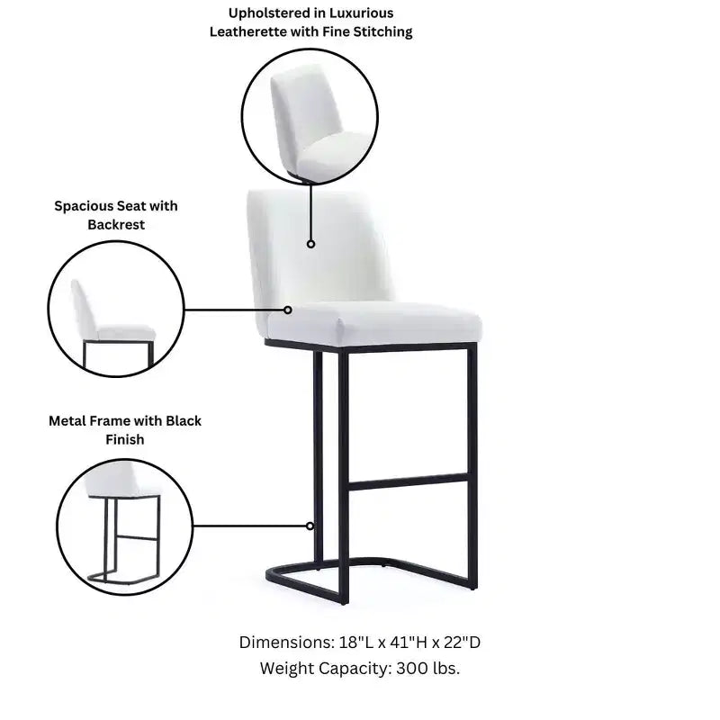 Confort Lot de 2 tabourets de bar