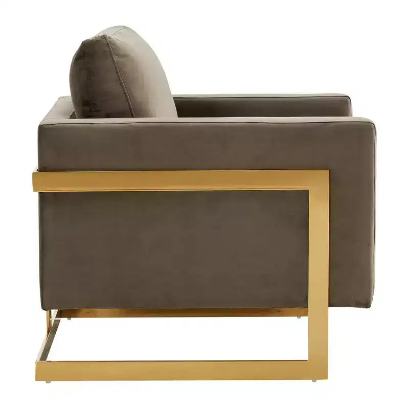 Fauteuil d'appoint rembourré - Fauteuil club moderne en velours