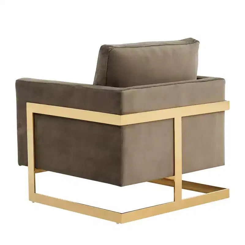 Fauteuil d'appoint rembourré - Fauteuil club moderne en velours