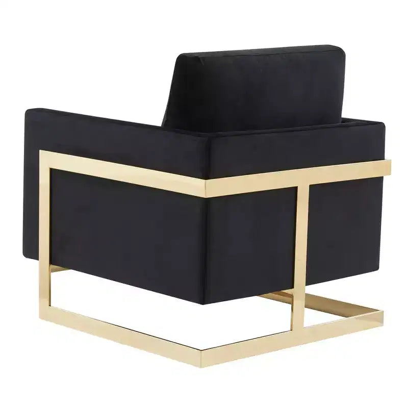 Fauteuil d'appoint rembourré - Fauteuil club moderne en velours