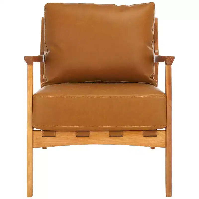 Danisia Accent Chair - ACH4518A - Caramel/Natural - Safavieh