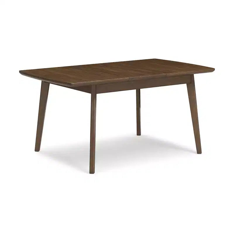 Signature Design by Ashley Contemporary Lyncott Dining Extension Table Brown