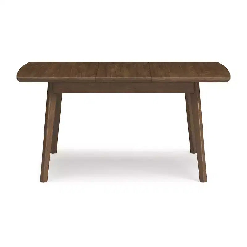 Table à manger extensible contemporaine marron