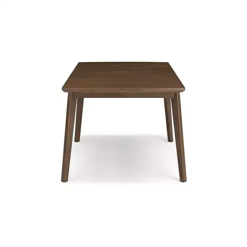 Table à manger extensible contemporaine marron