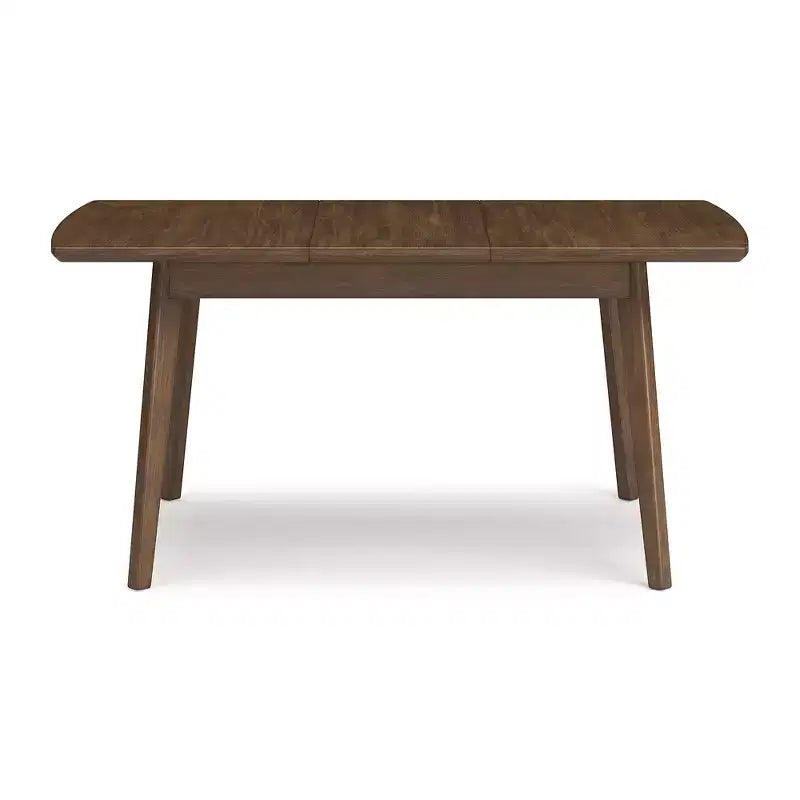 Table à manger extensible contemporaine marron
