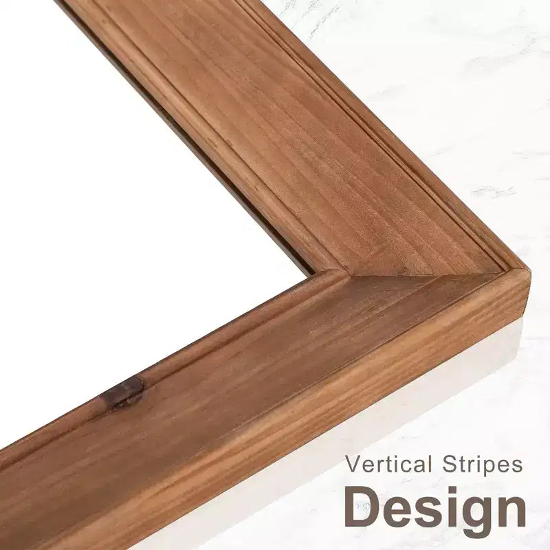 Miroir sur pied en bois pleine longueur