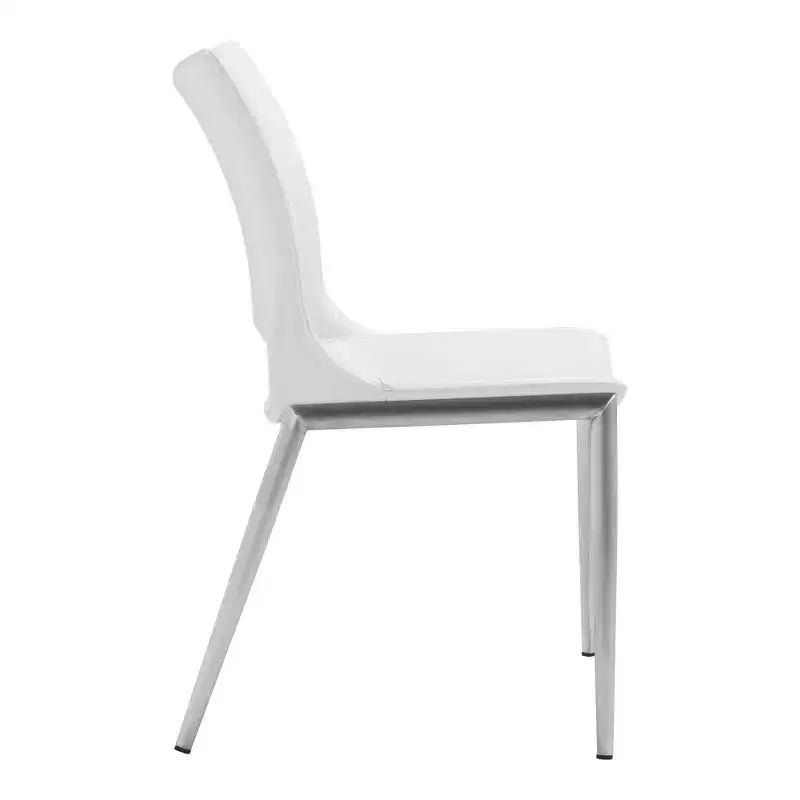Chaises de salle à manger avec cadre en acier rembourré