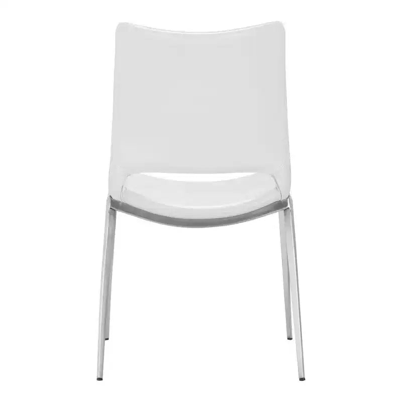 Chaises de salle à manger avec cadre en acier rembourré