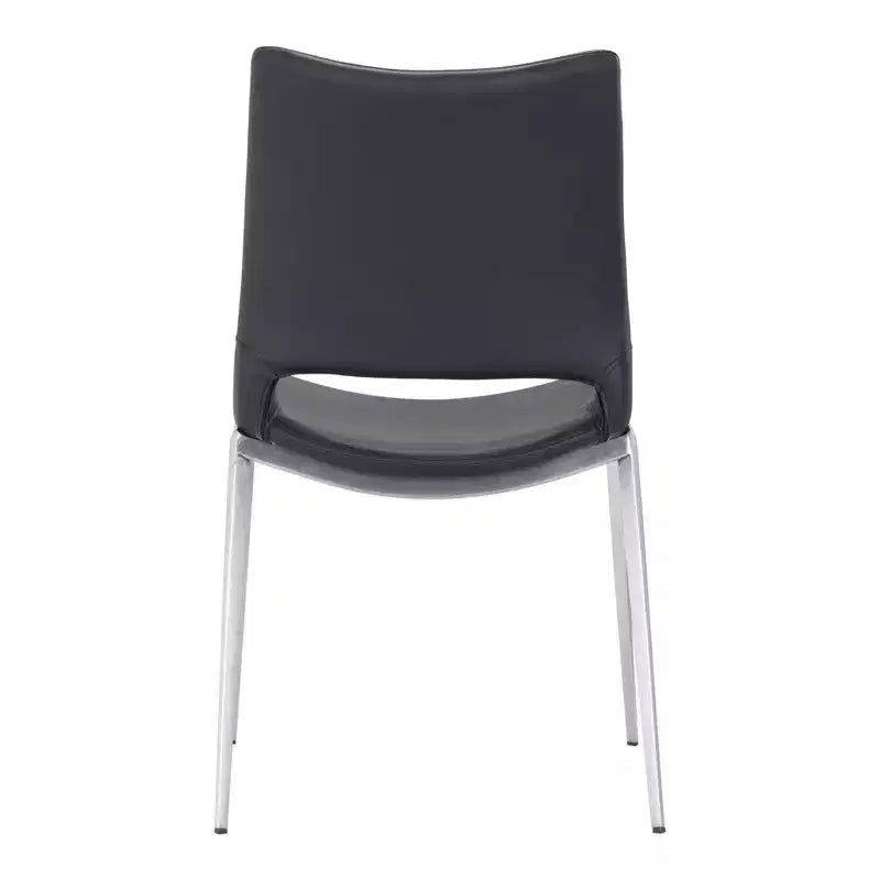 Chaises de salle à manger avec cadre en acier rembourré